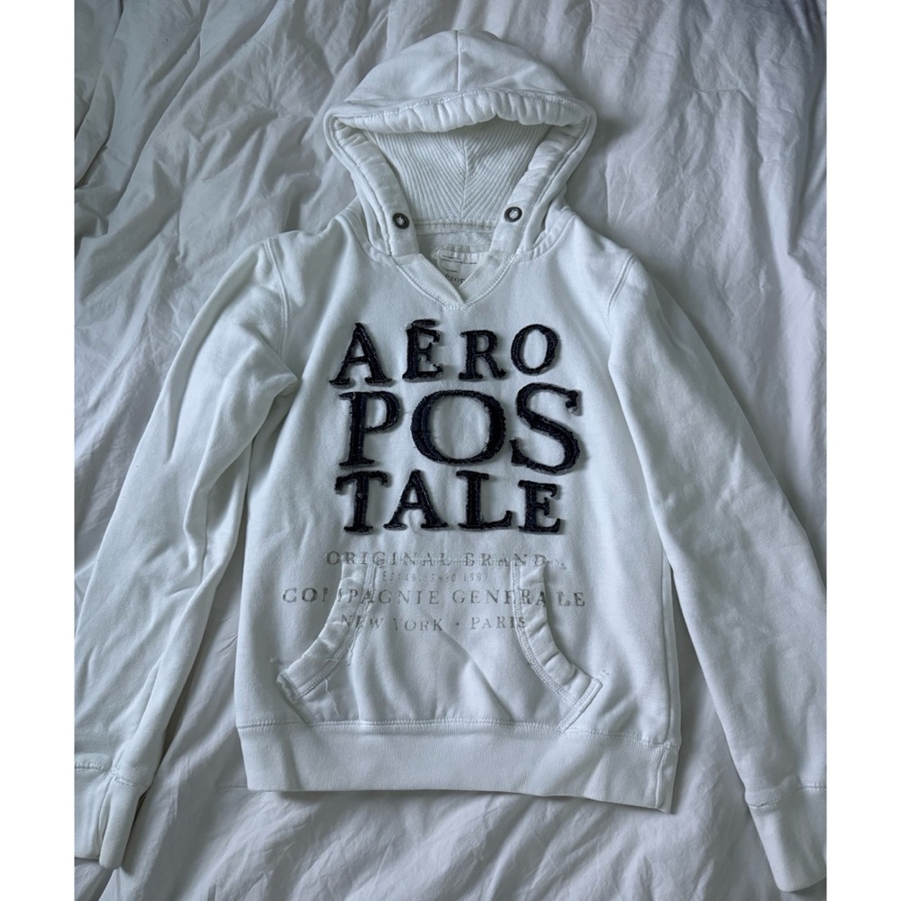 Aeropostale Y2K Women’s White Hoodie Size XS